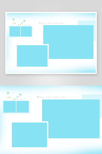 小清新简约相册模板设计