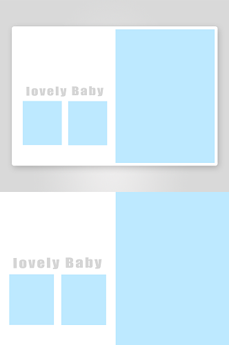 简约卡通相册模板设计