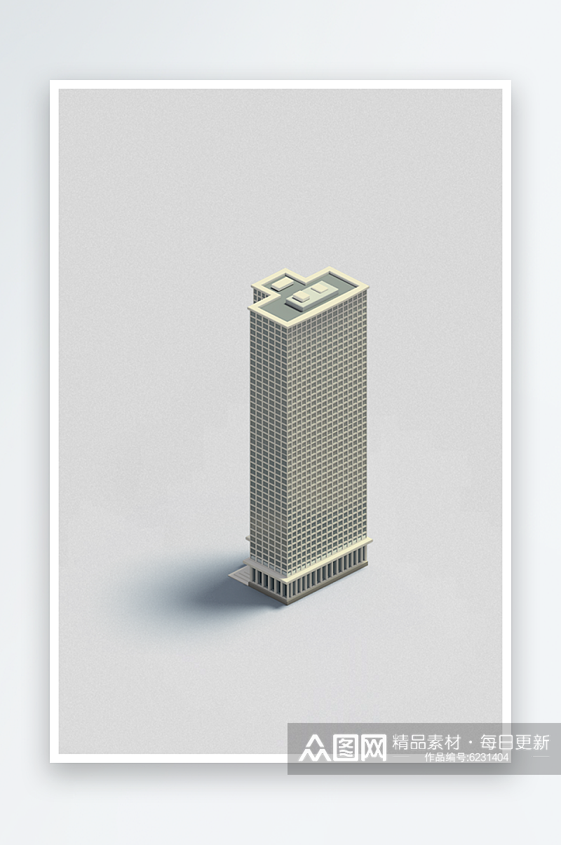 3D立体建筑工业模型元素素材