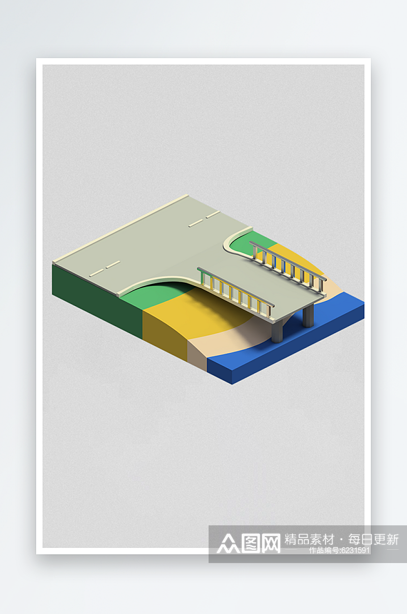 3D立体建筑工业模型元素素材