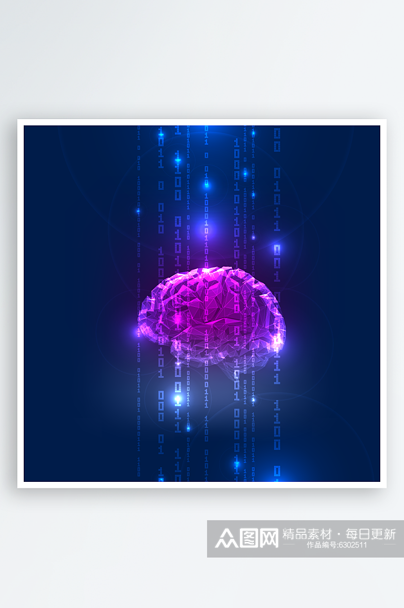 科幻科技大脑素材素材