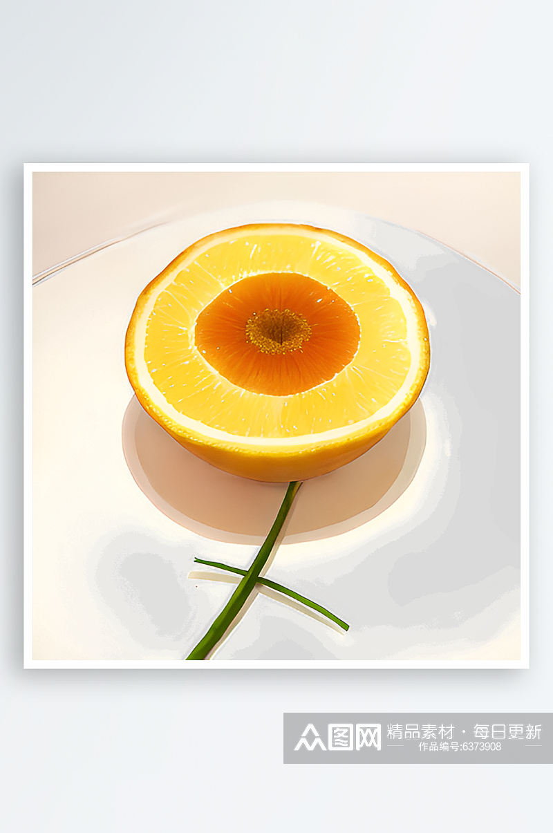 黄色柠檬橘子水果素材素材