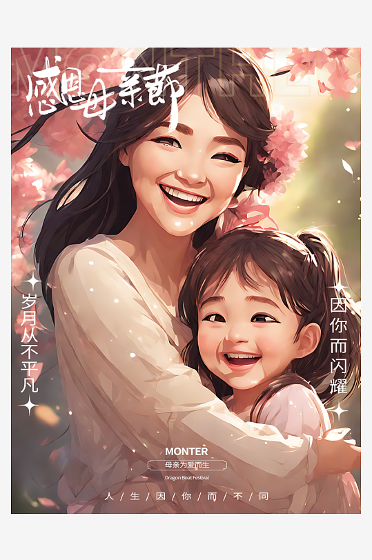 母亲节节日祝福海报