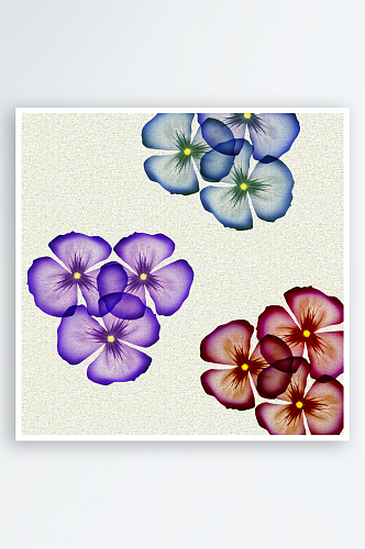 水彩花朵花纹底纹背景素材