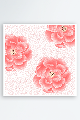 水彩花朵花纹底纹背景素材