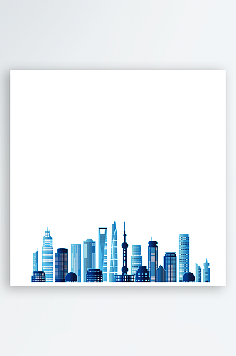 上海城市建筑矢量插画