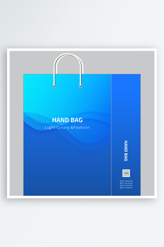 简约商务手提袋设计-众图网