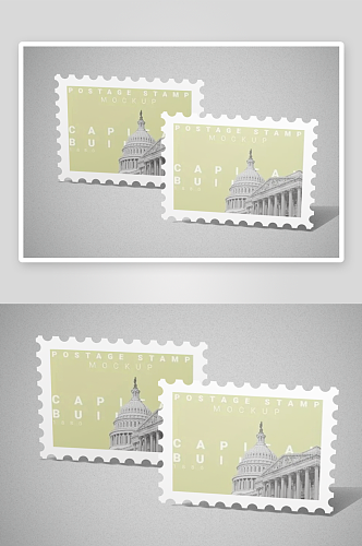 高端邮政邮票vi样机