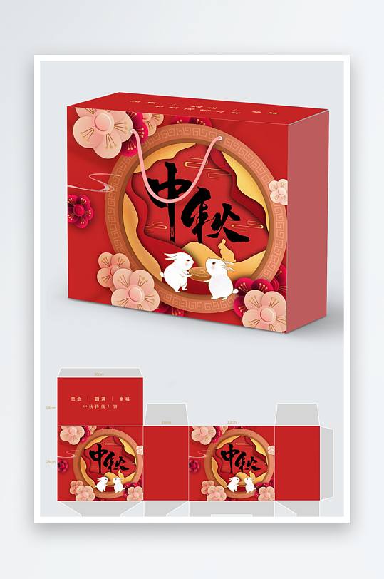 国潮风中秋包装样机设计