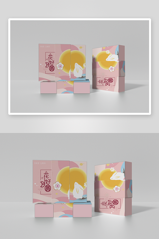 国潮风中秋包装样机设计