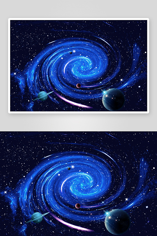 梦幻星空宇宙大气背景