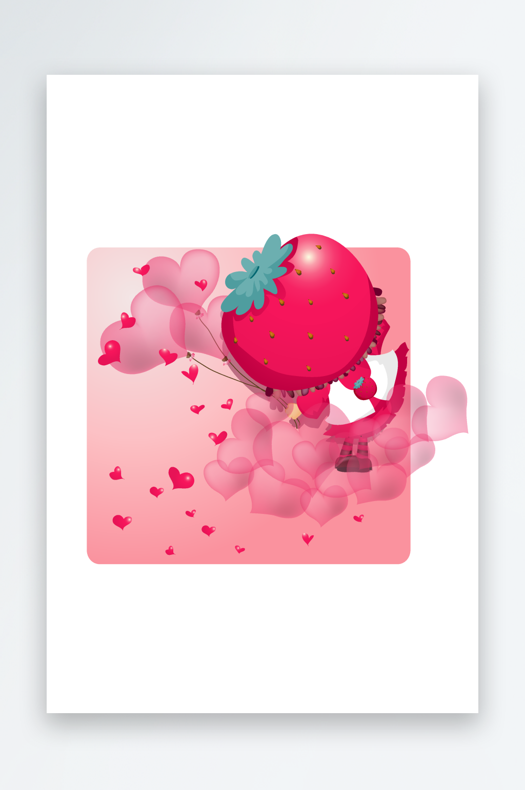 矢量学生水彩插画素材