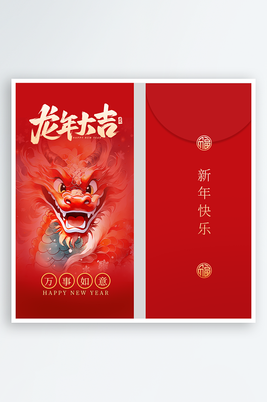 2024龙年红包素材-众图网