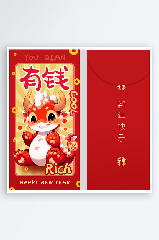 2024龙年红包素材-众图网