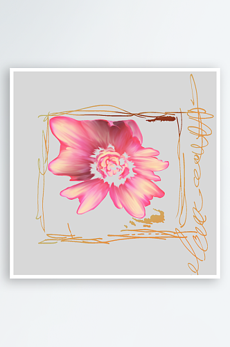 水彩花卉花纹素材背景