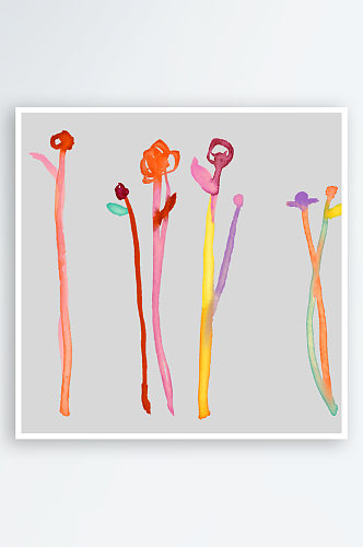 花卉花束水彩女性用品素材