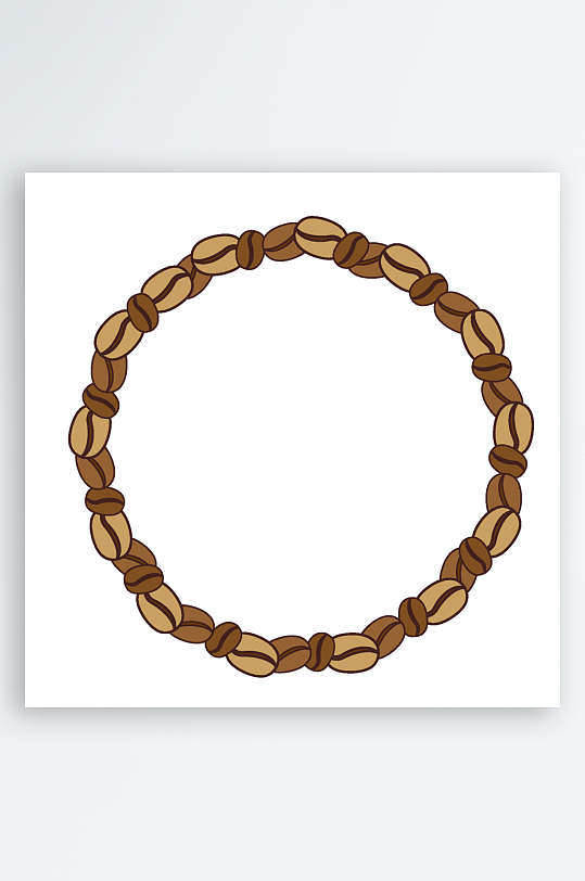 咖啡豆圆环非洲花环