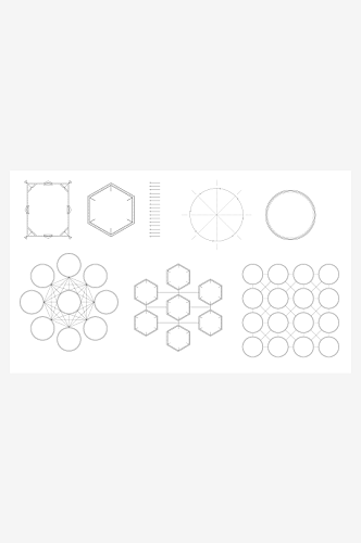 黑白几何设计图案