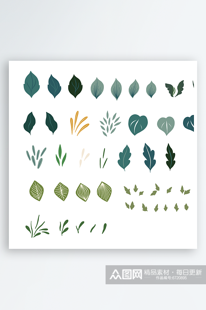 绿植花卉植物图形设计素材素材