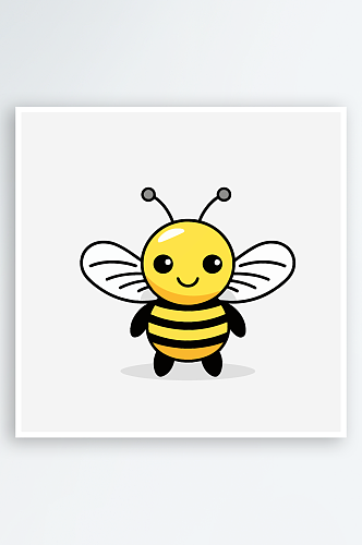 蜜蜂剪影元素素材图片