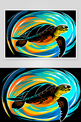 乌龟插画素材图片