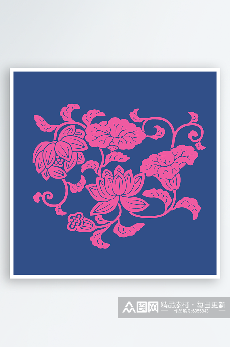 中国风古典花纹底纹背景素材