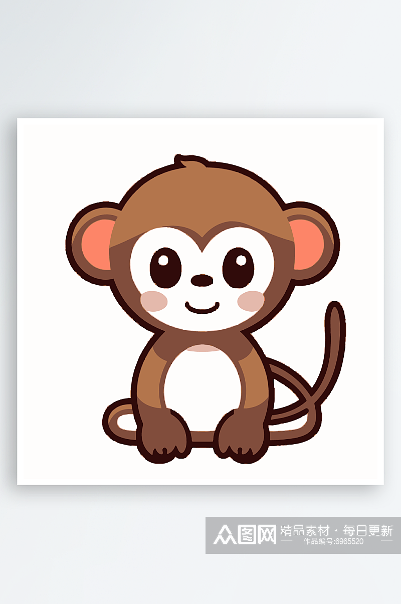 卡通动物猴子素材图片素材