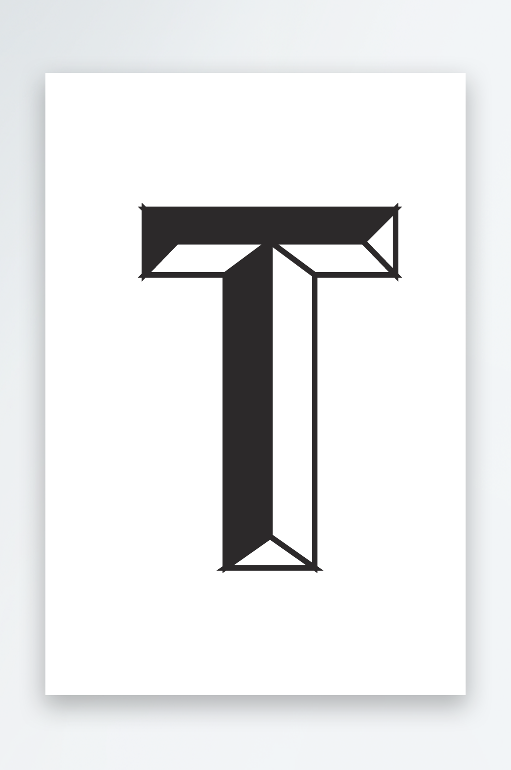 矢量字母素材模版素材