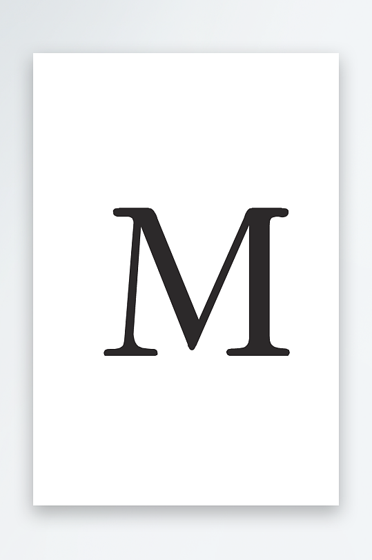 矢量字母艺术字模版