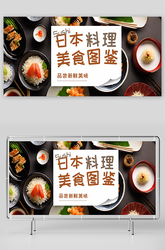 日本料理宣传展板