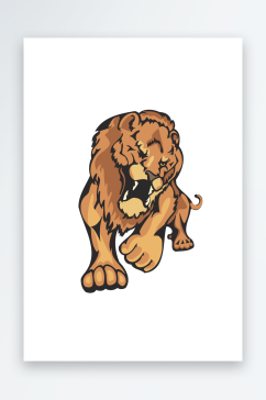 矢量狮子老虎图标素材