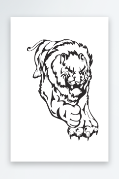 矢量狮子图标素材