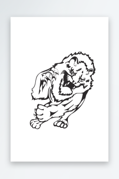 矢量狮子图标素材