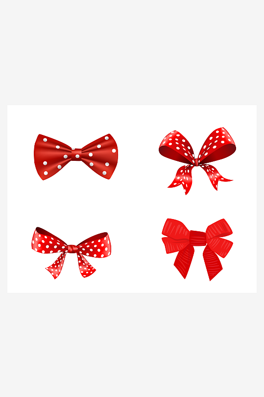 蝴蝶结元素设计免扣素材-众图网