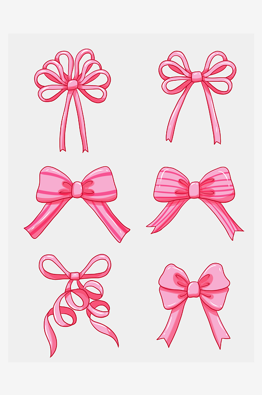 蝴蝶结元素设计免扣素材