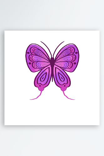 彩色水彩手绘蝴蝶设计素材