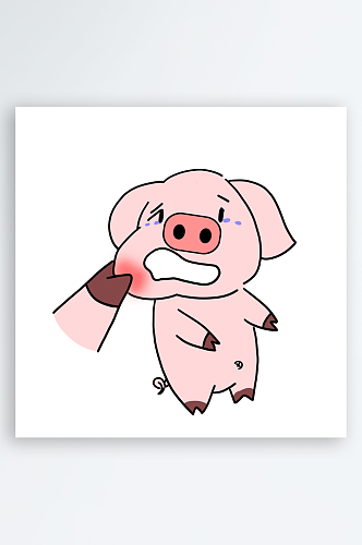 猪开心插画设计素材