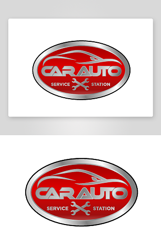 矢量汽车创意logo模版