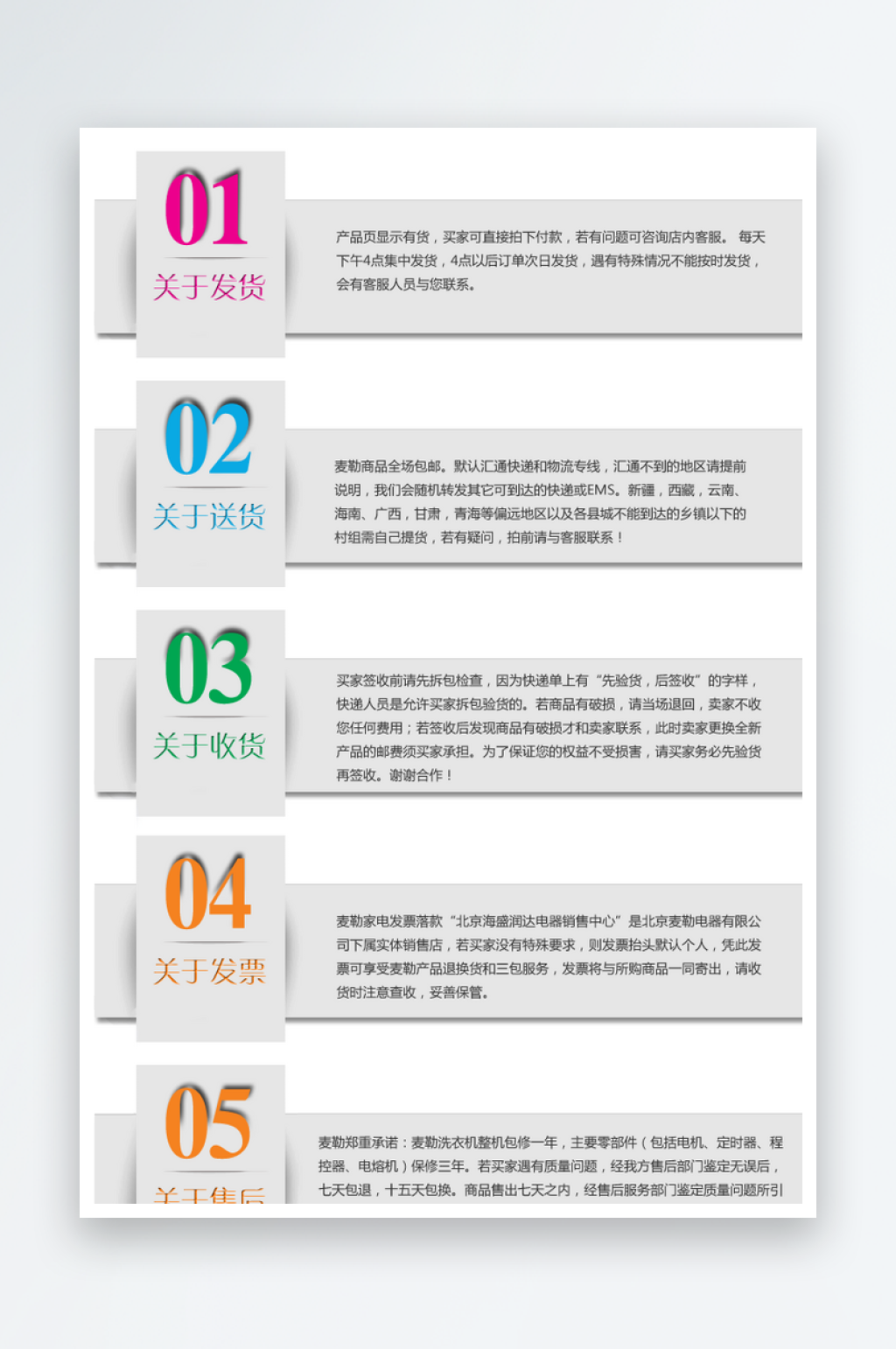 电商购买须知海报设计素材