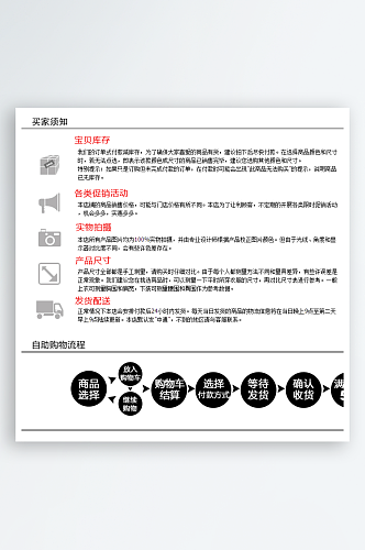 创意购买须知海报设计