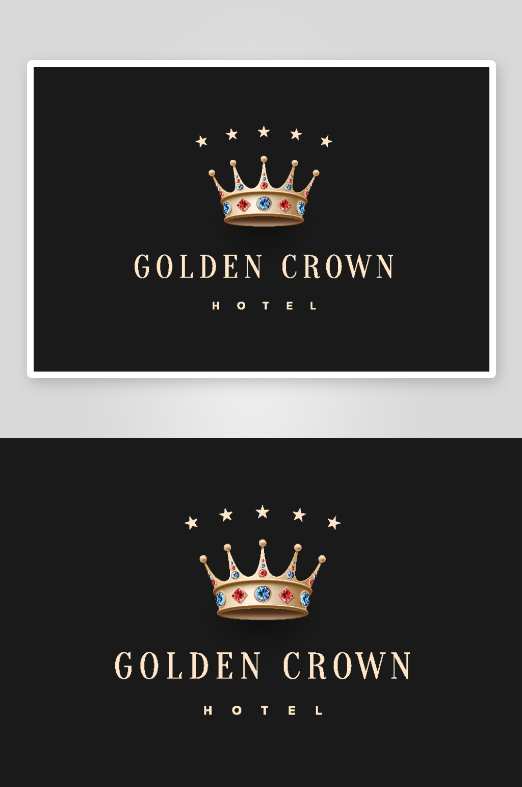 矢量皇冠logo模版素材
