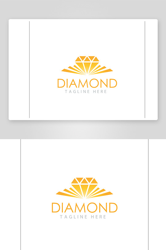 矢量珠宝公司钻石标志logo