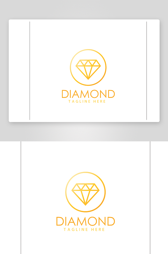 矢量珠宝公司钻石标志logo