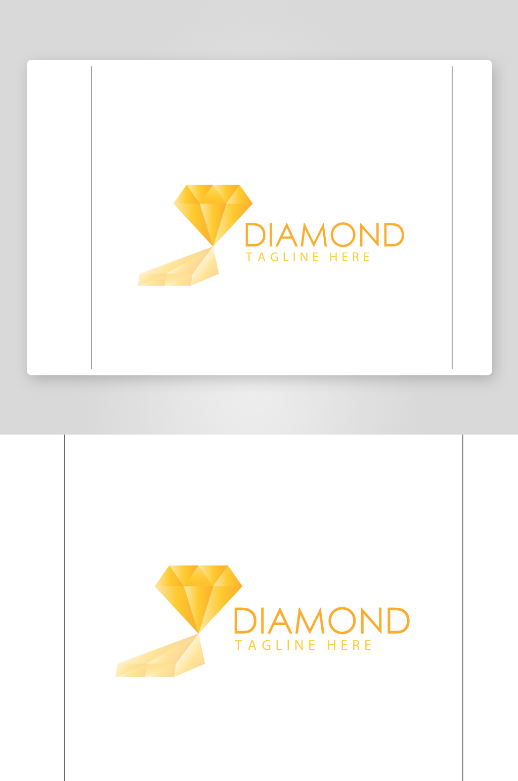 矢量珠宝公司钻石标志logo素材