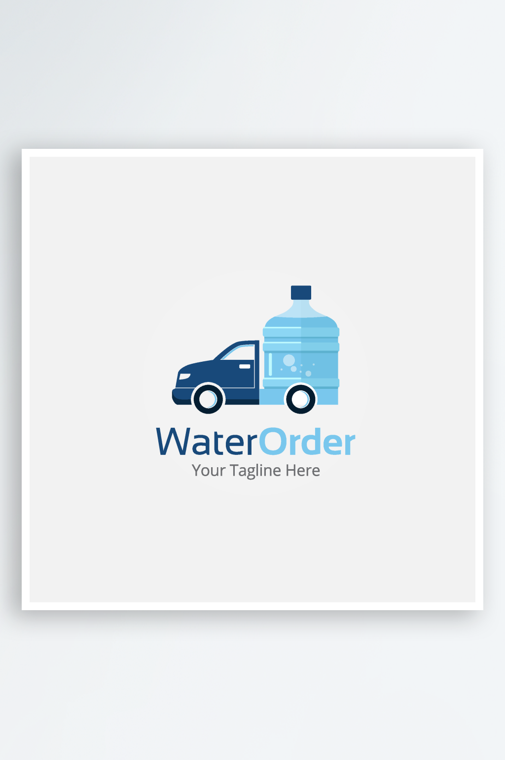 矢量送水公司标志logo素材