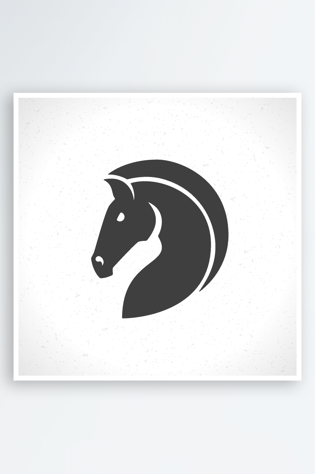 矢量骏马标志logo模版素材