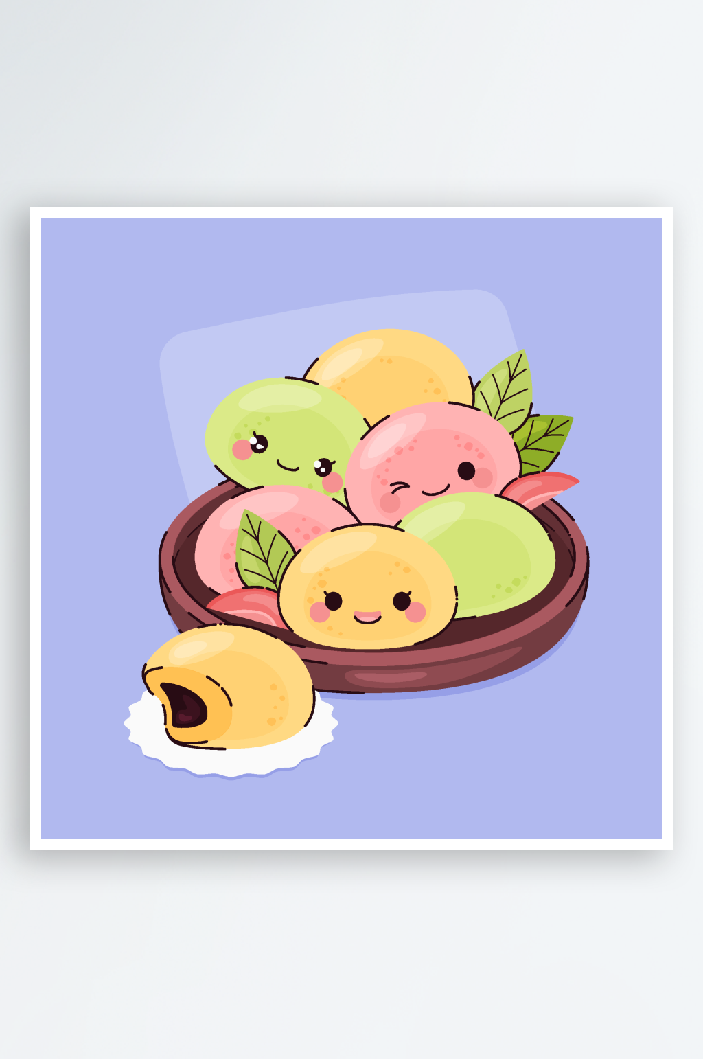 矢量卡通手绘美食插画素材