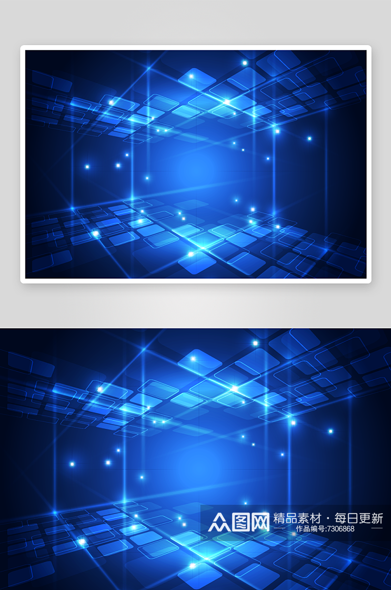 创意科技立体三维空间背景素材