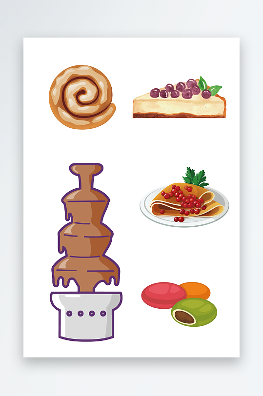 美食插画免抠元素-众图网