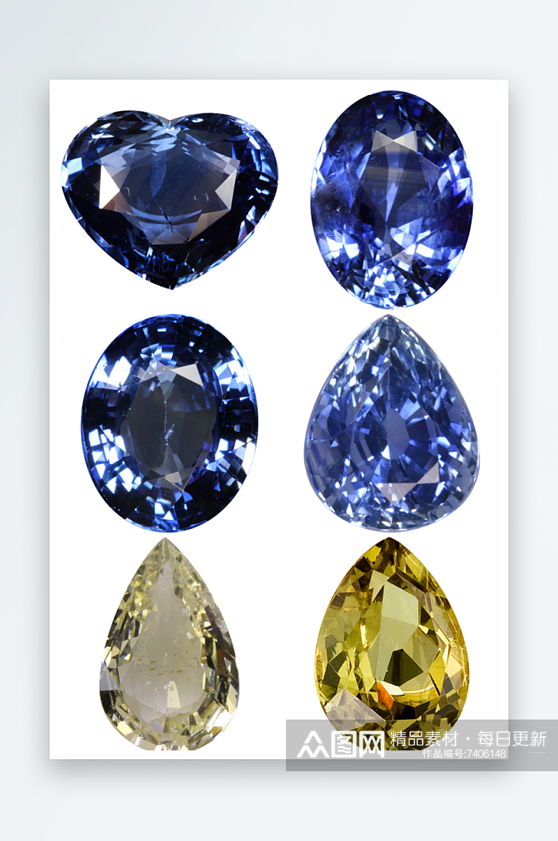 水日钻石设计免抠元素素材